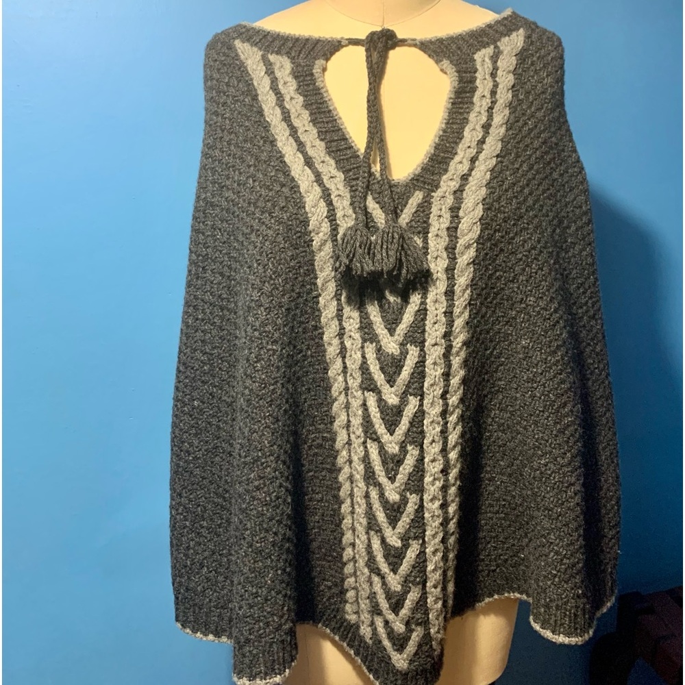Kate Spade wool poncho